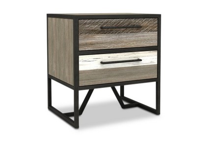 Bandit ave nočný stolík zo zmiešaného dreva moderný rustikálny štýl v spálni