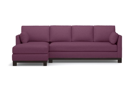 Rozkladacia pohovka  Avalon  na spanie 2-dielna pražcová sekčná fialová rozťahovacia gaučová posteľ
