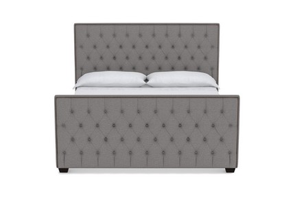 Huntley všívaná čalúnená posteľ spálňový nábytok California king grey